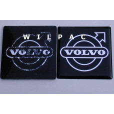 3D sticker embleem logo 50 mm grille Volvo dome gedomeerd 
